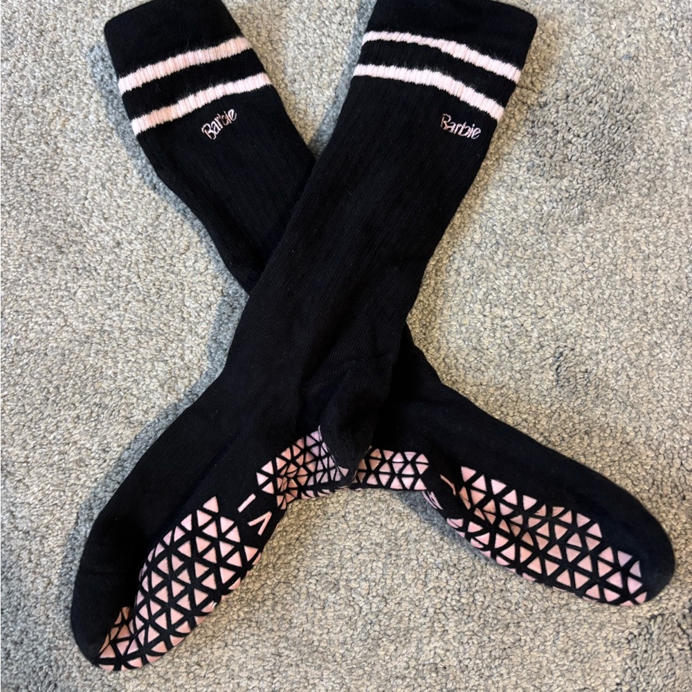 Barbie Black and Pink Sticky Socks